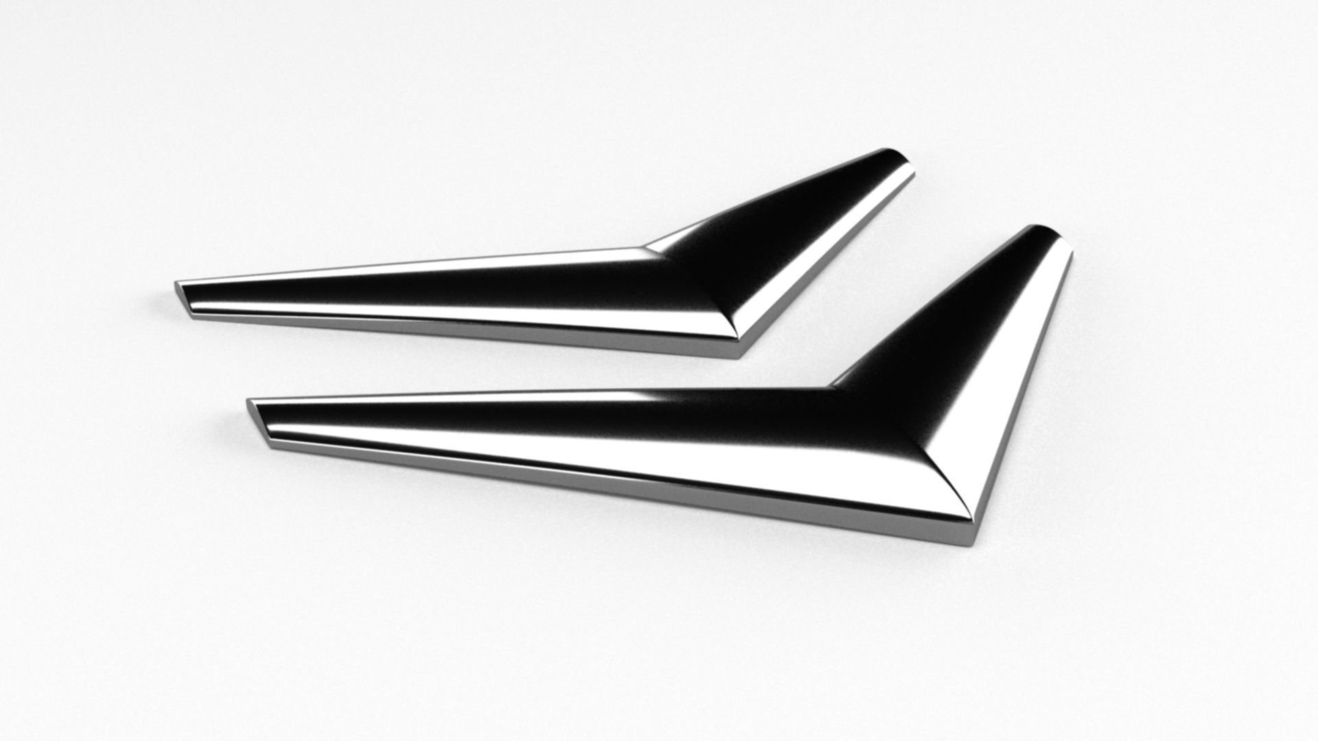 Citroen C3 Emblem stl 3D print model_3
