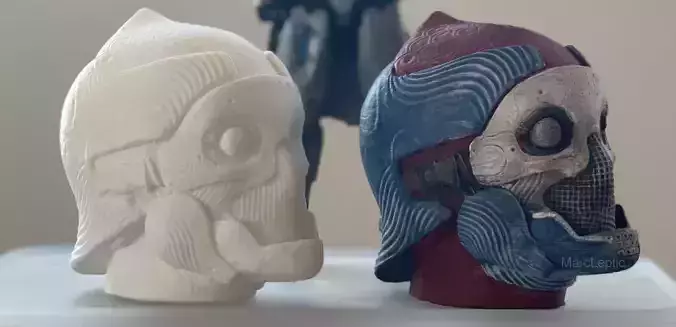 Destiny 2 Titan One Eyed Mask 3D Print OEM 3D print model