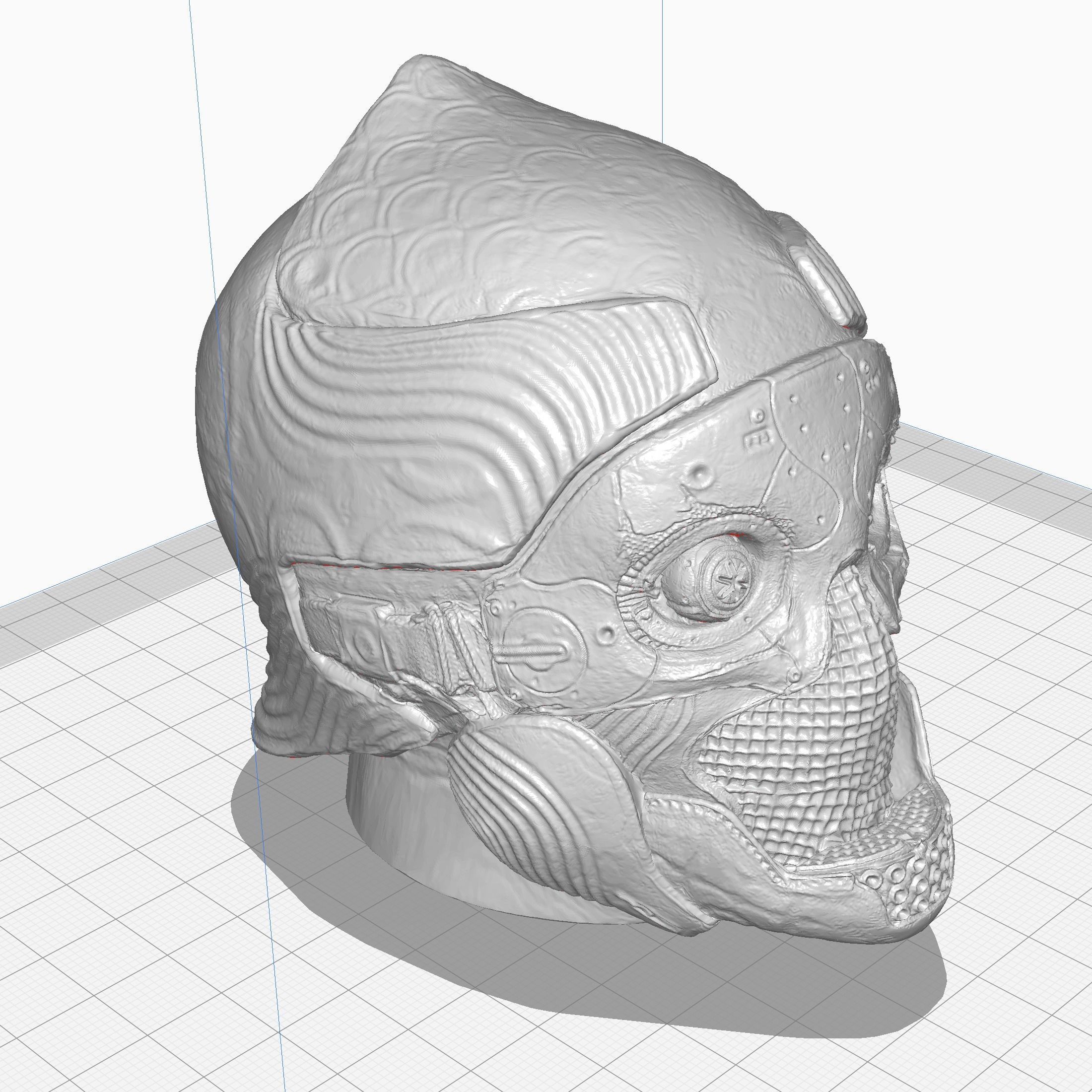 Destiny 2 Titan One Eyed Mask 3D Print OEM 3D print model_1