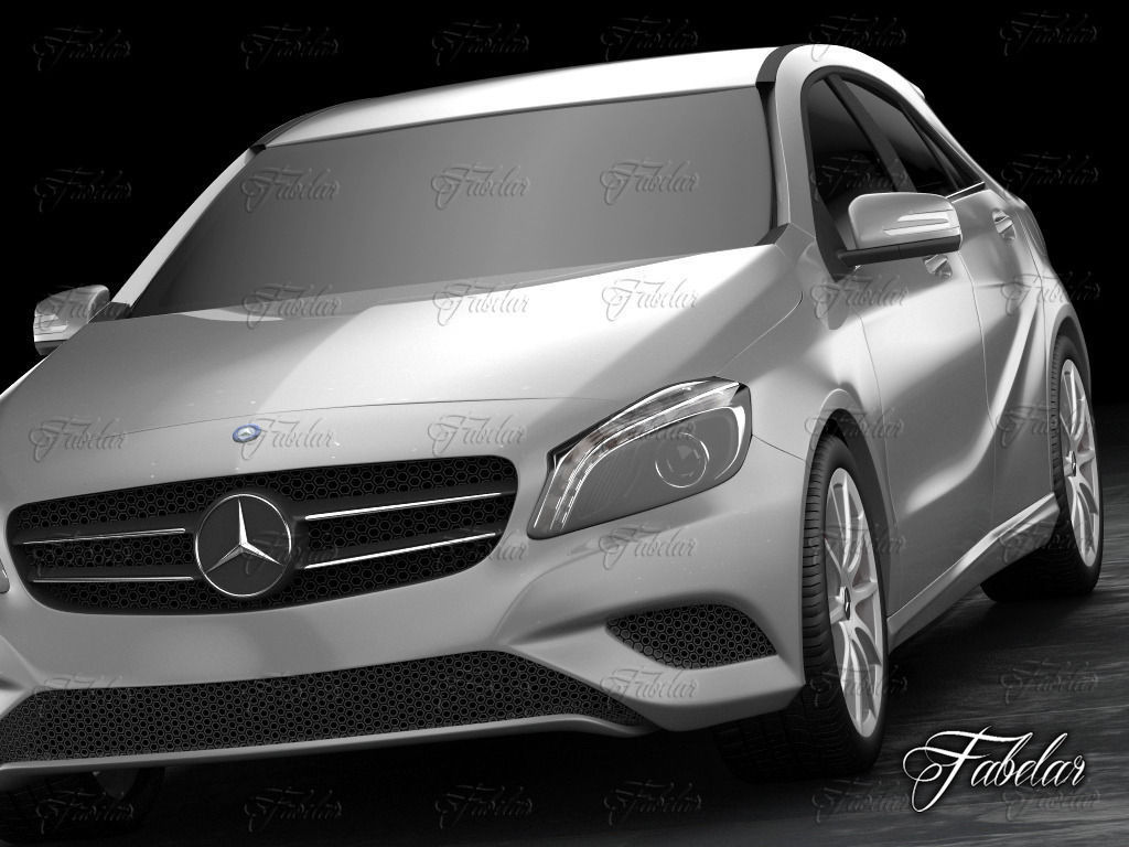 Mercedes A class w176 3D model_4