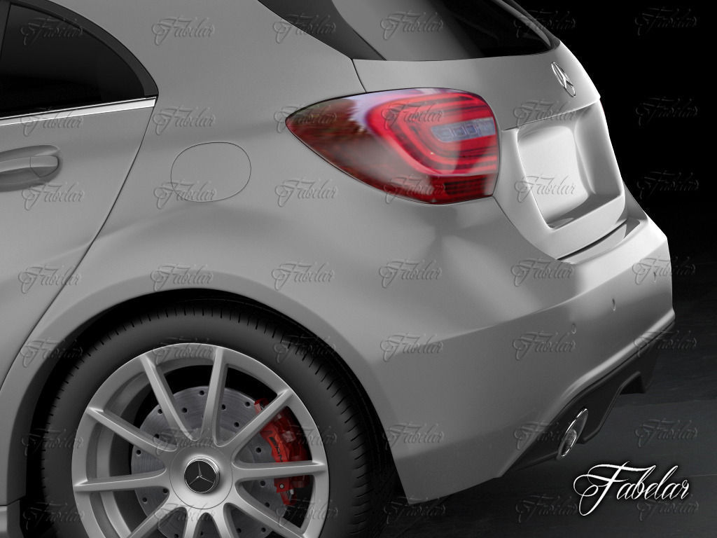 Mercedes A class w176 3D model_7
