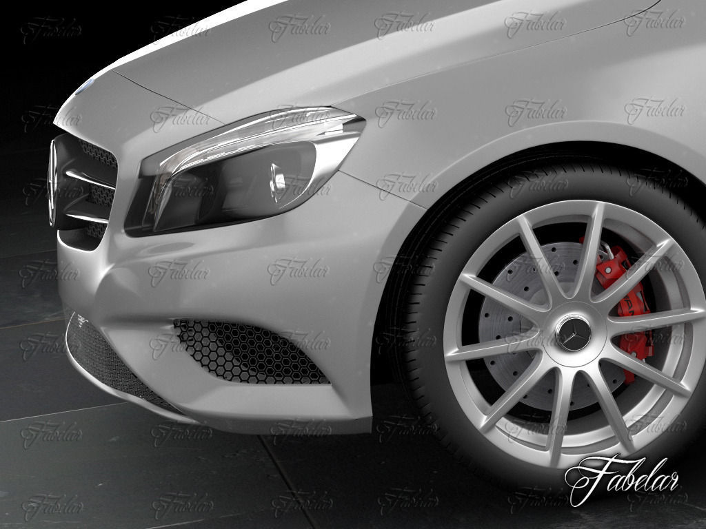 Mercedes A class w176 3D model_6