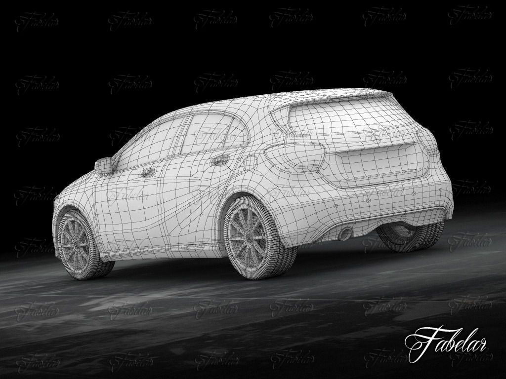 Mercedes A class w176 3D model_10