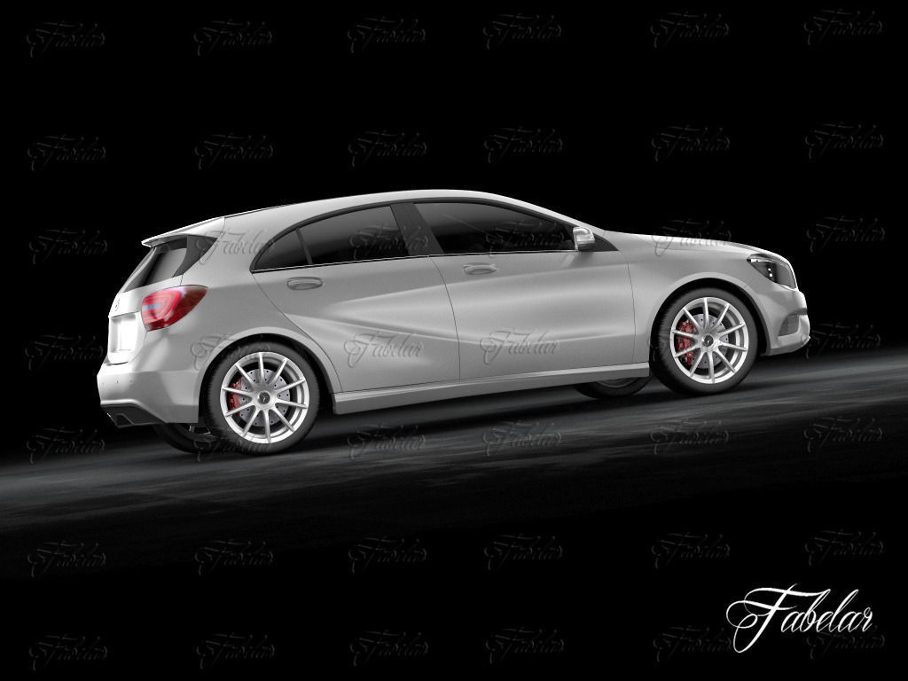 Mercedes A class w176 3D model_8
