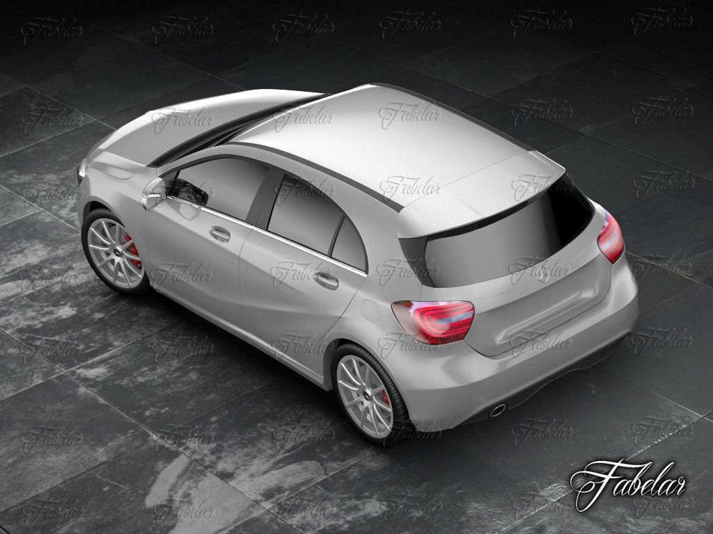 Mercedes A class w176 3D model_3