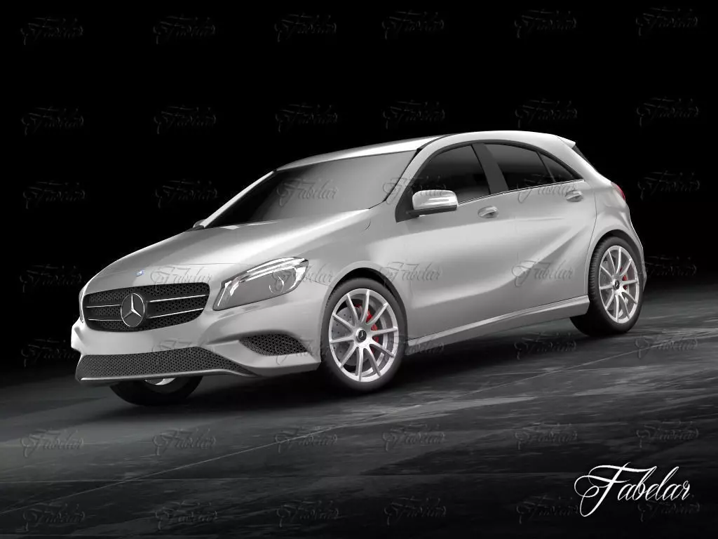 Mercedes A class w176 3D model_0