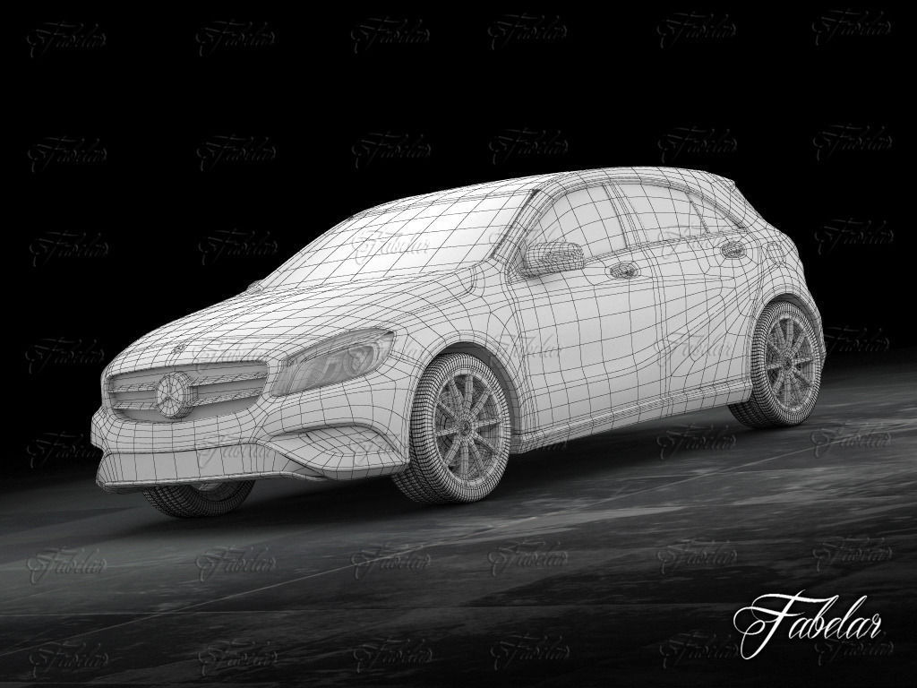 Mercedes A class w176 3D model_9