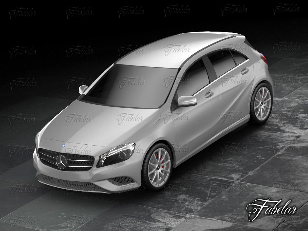 Mercedes A class w176 3D model_2