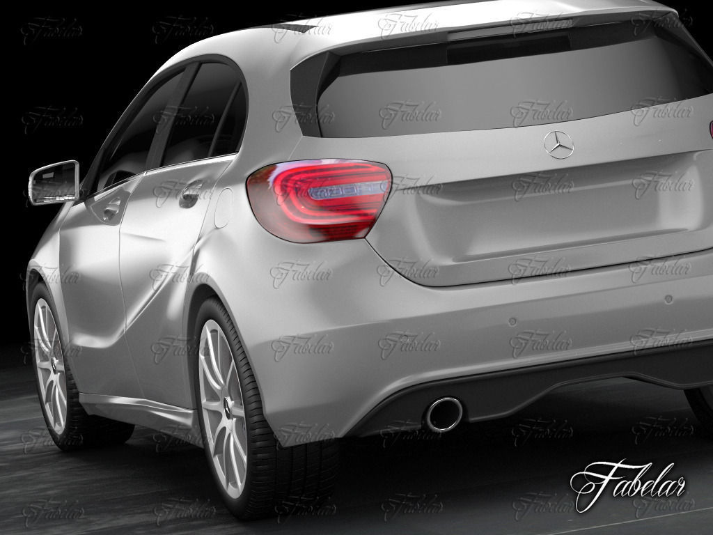 Mercedes A class w176 3D model_5