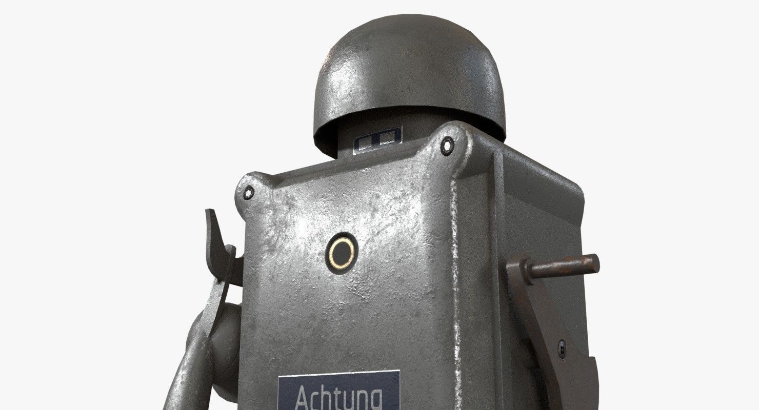 German Wall Telephone WWII Low-poly 3D model_5