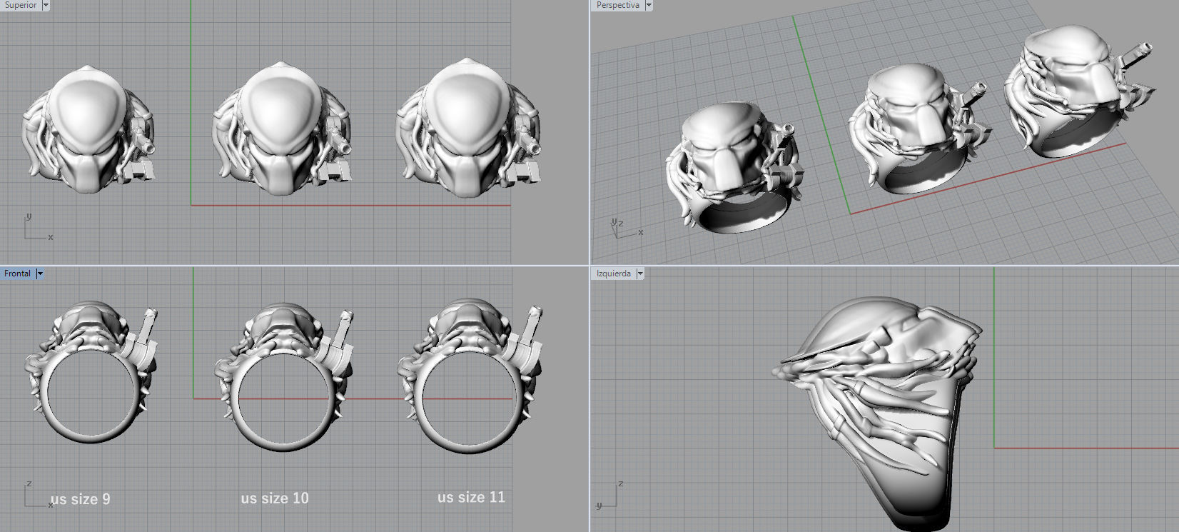 Predator 3D print model_5