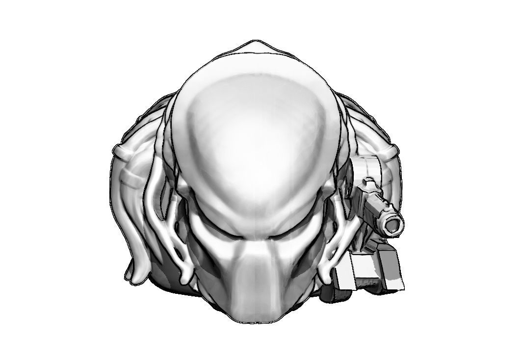 Predator 3D print model_3