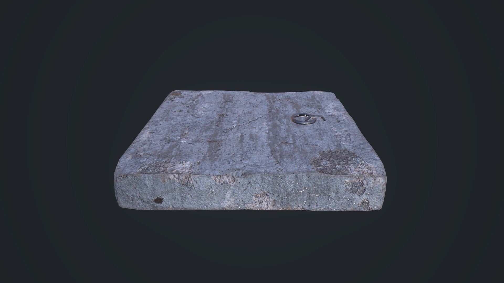Stone Trapdoor Low-poly 3D model_14