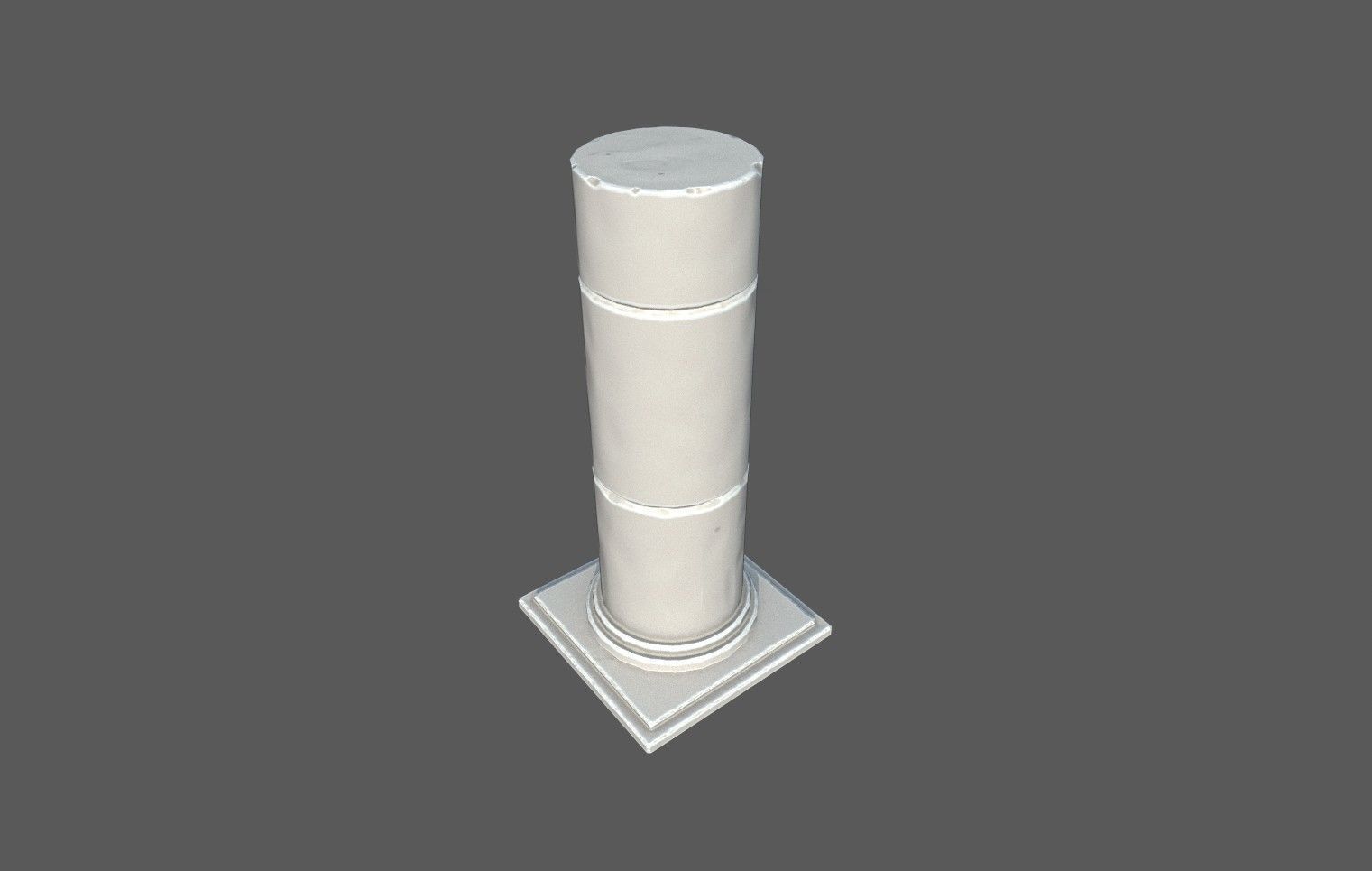 Modular Roman Columns 2 Low-poly 3D model_12