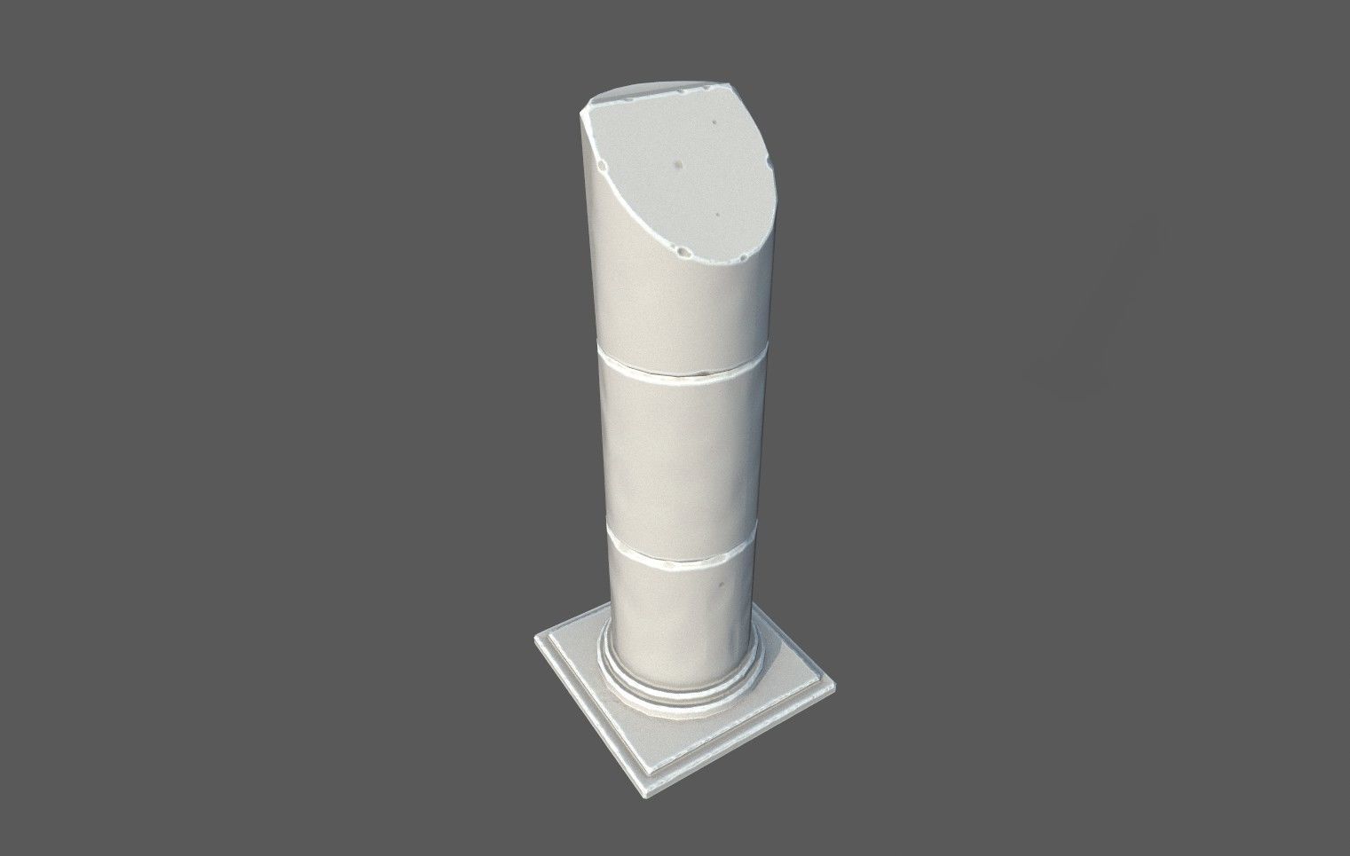 Modular Roman Columns 2 Low-poly 3D model_10