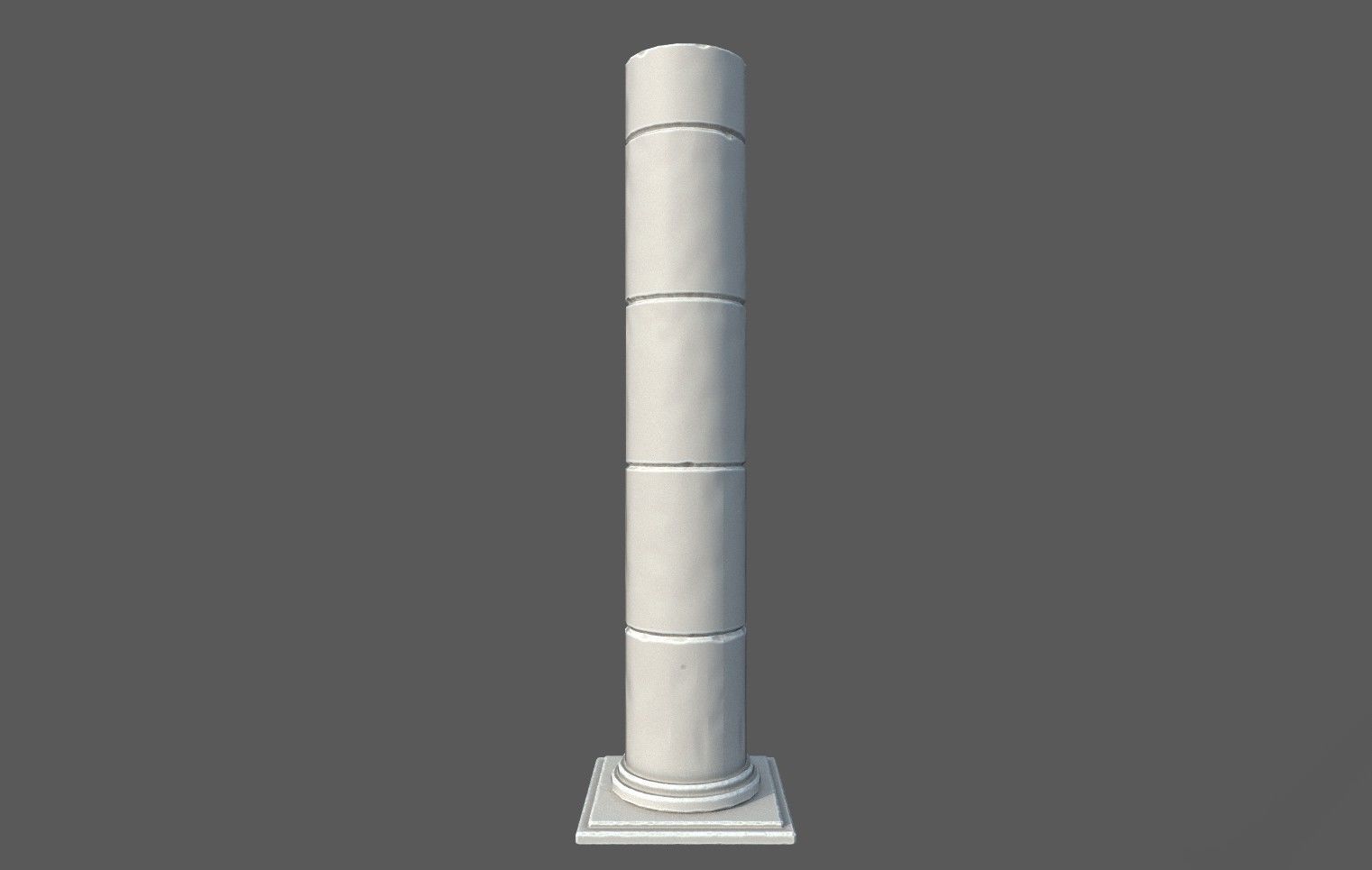 Modular Roman Columns 2 Low-poly 3D model_8