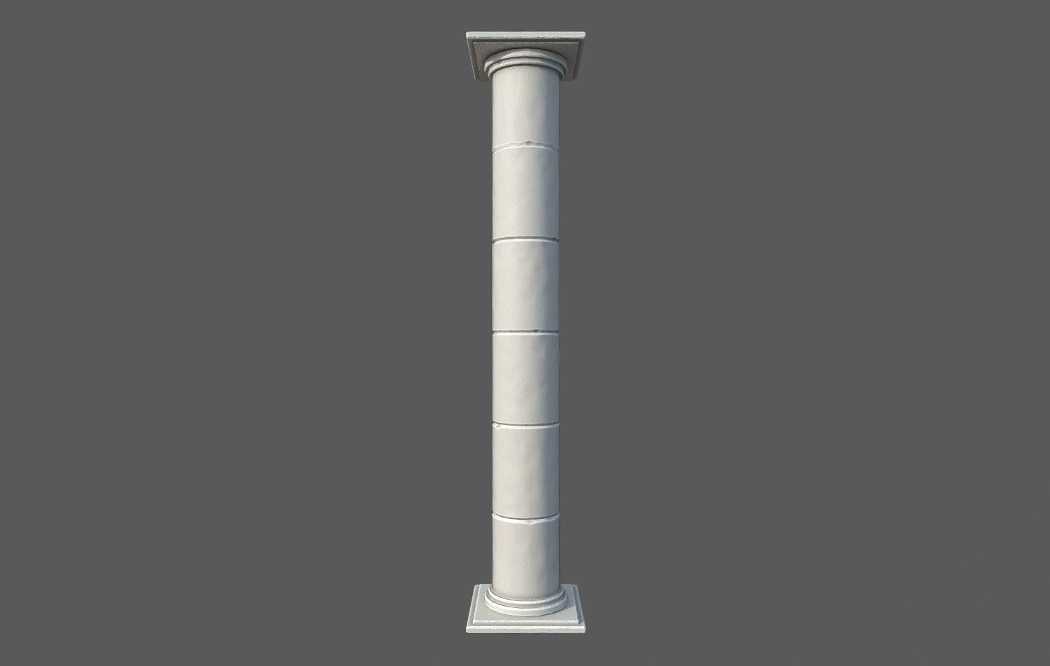 Modular Roman Columns 2 Low-poly 3D model_4