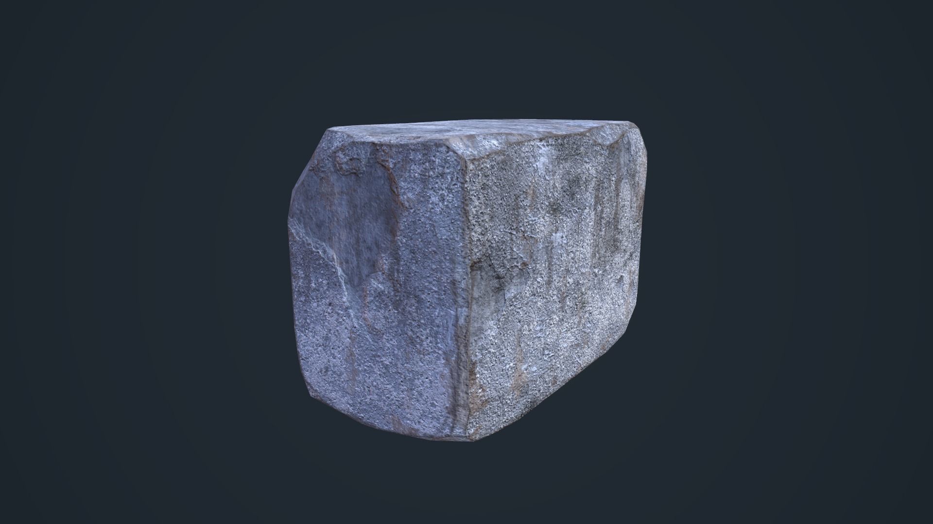 Cement Blocks Low-poly 3D model_8