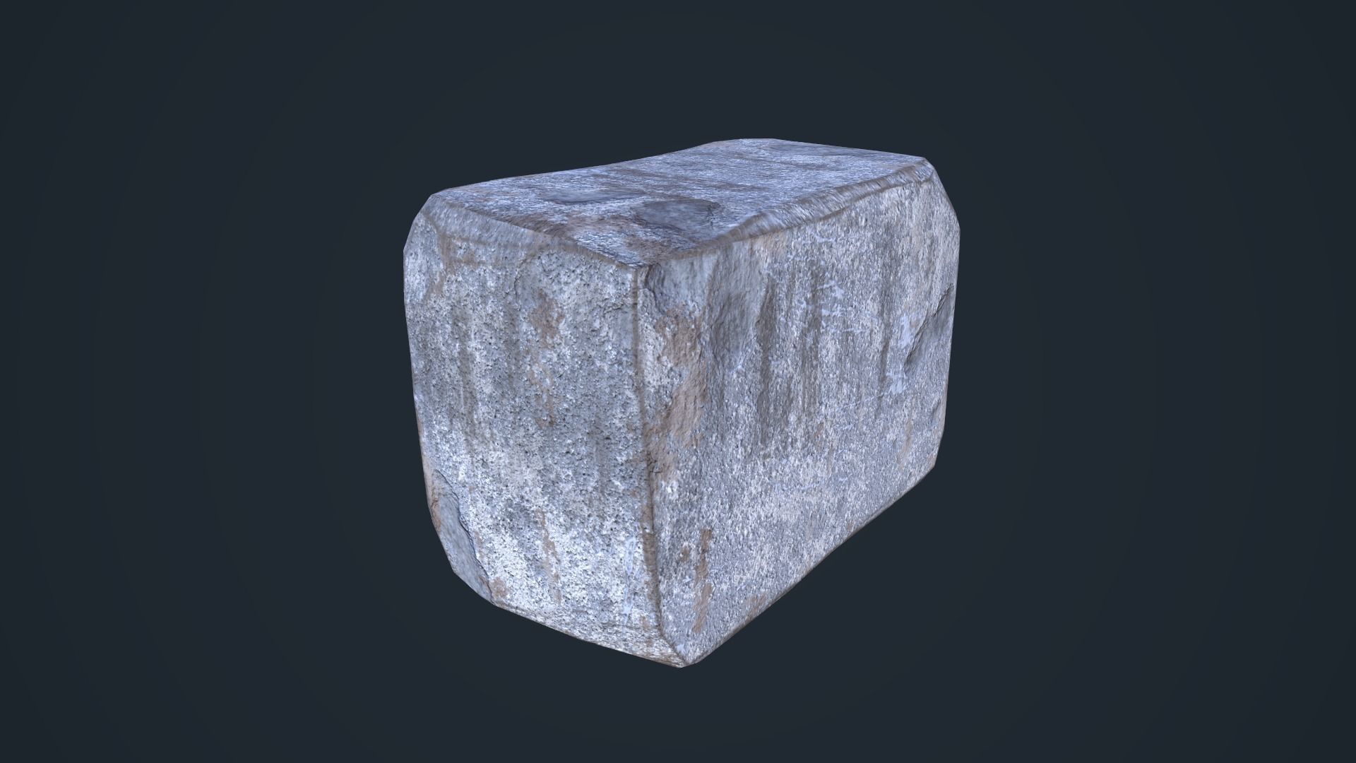 Cement Blocks Low-poly 3D model_10