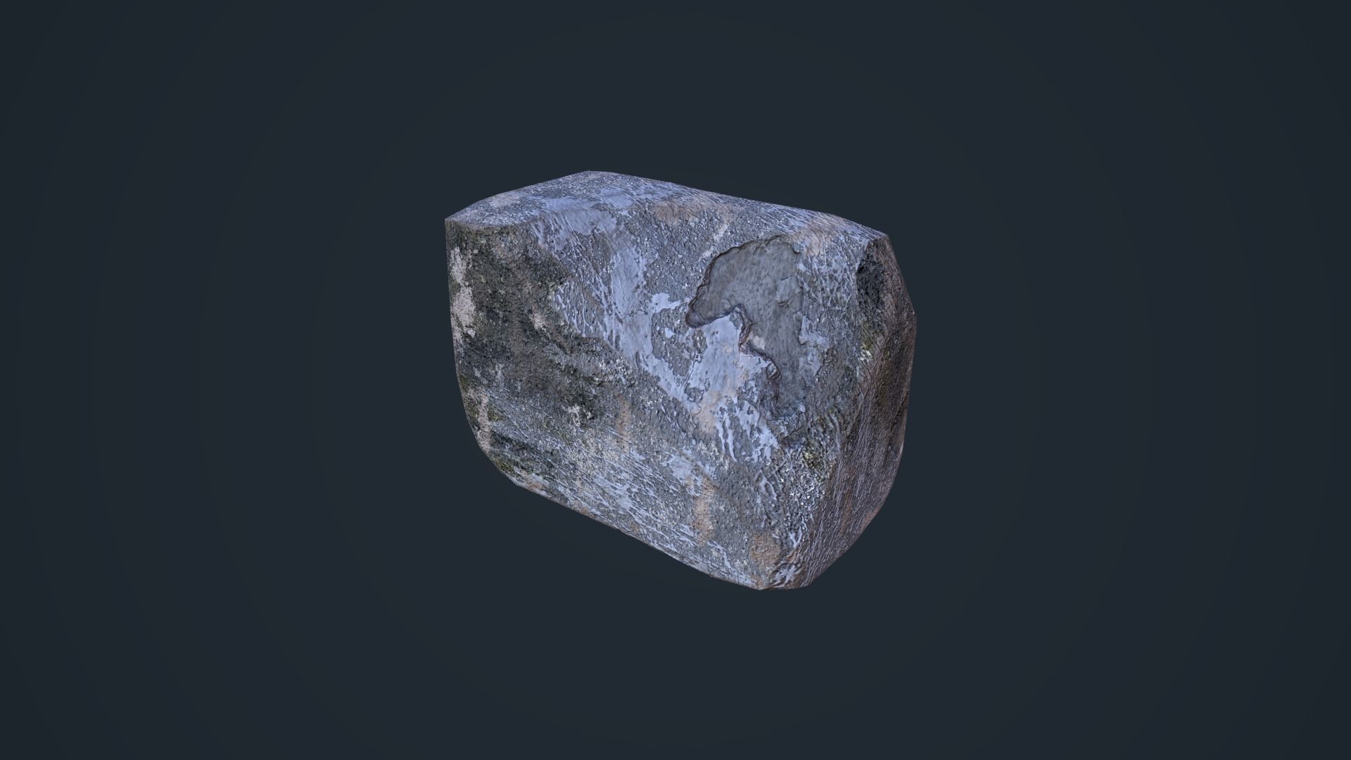 Cement Blocks Low-poly 3D model_16