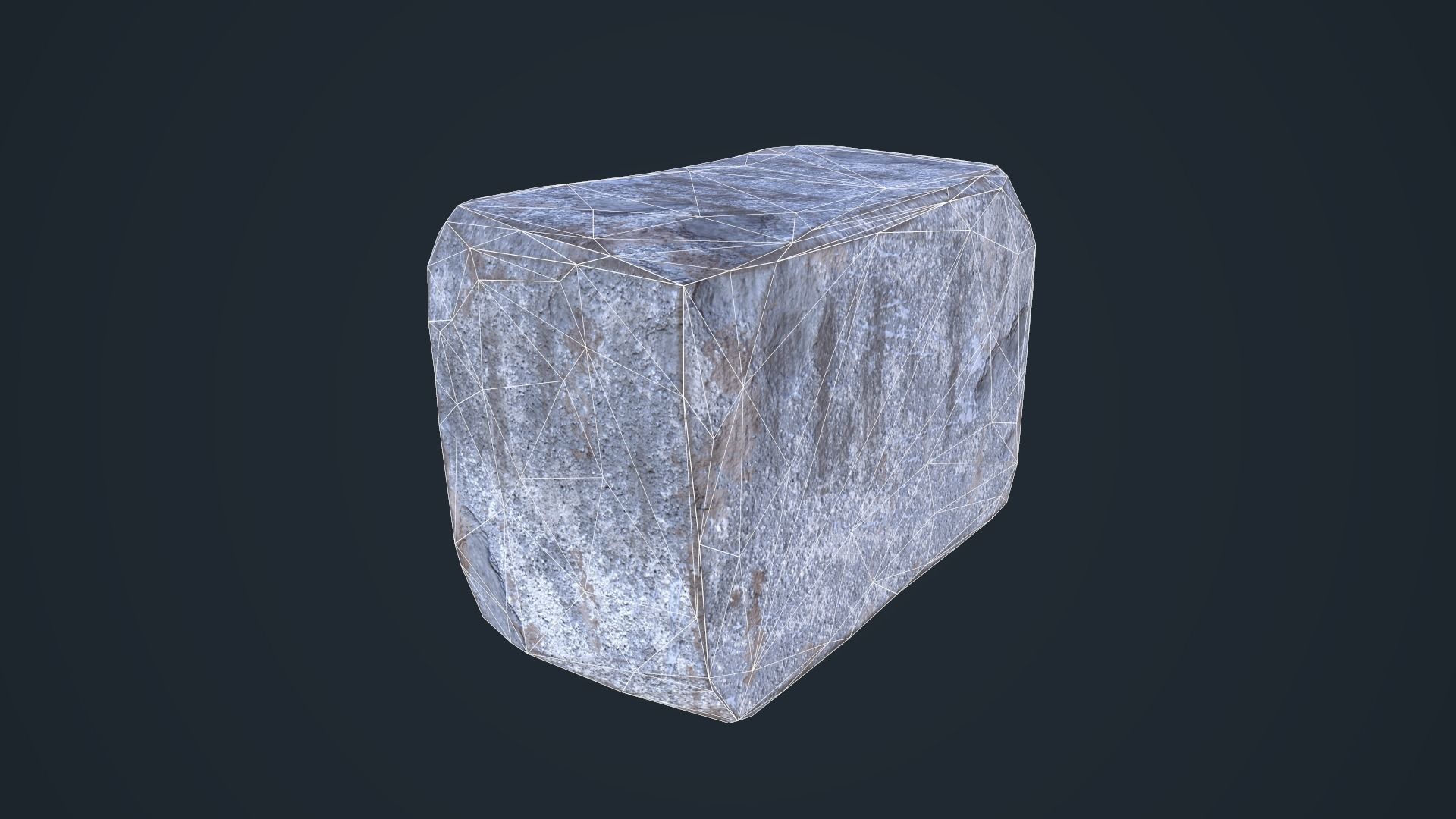 Cement Blocks Low-poly 3D model_11