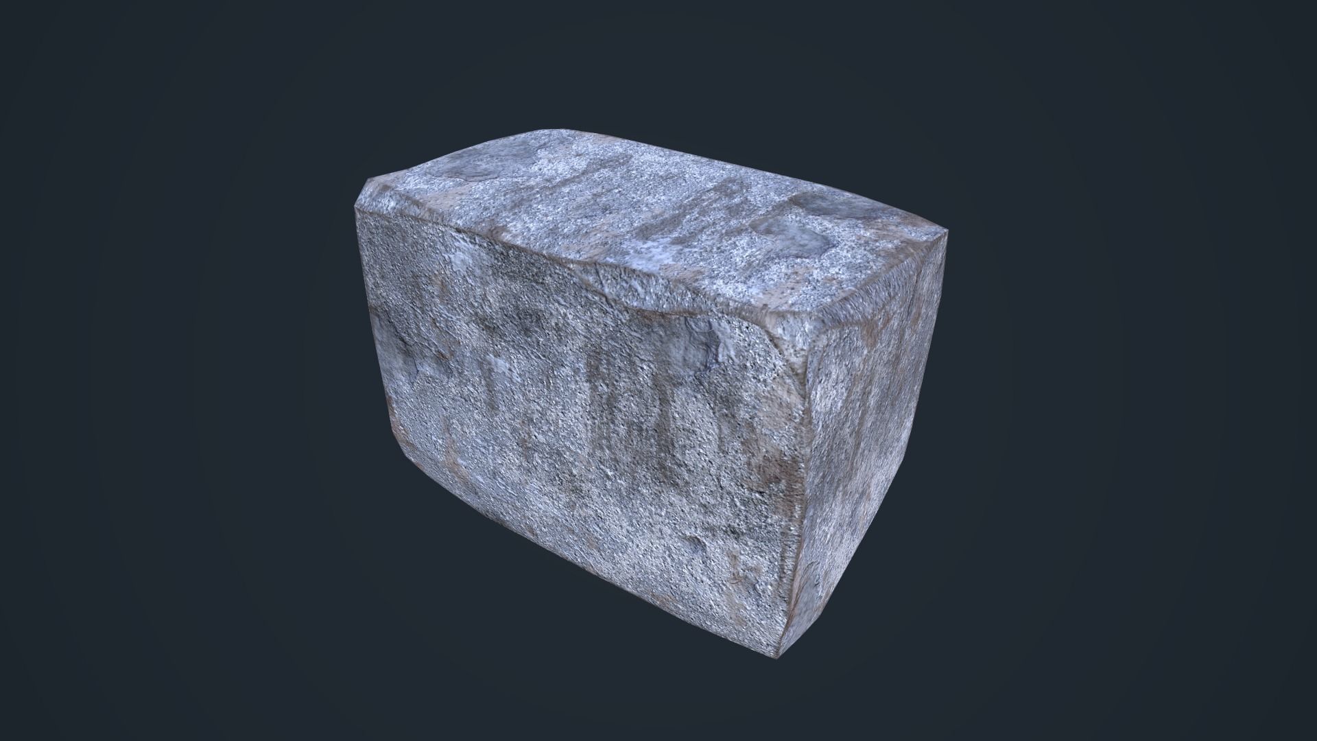 Cement Blocks Low-poly 3D model_9