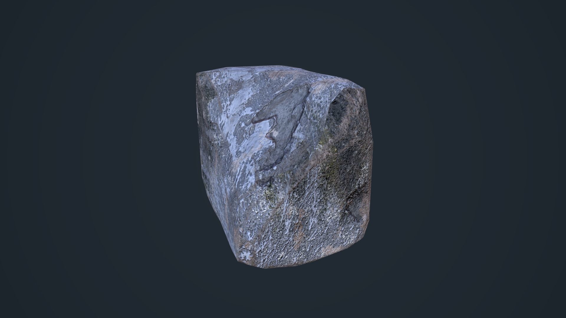 Cement Blocks Low-poly 3D model_12