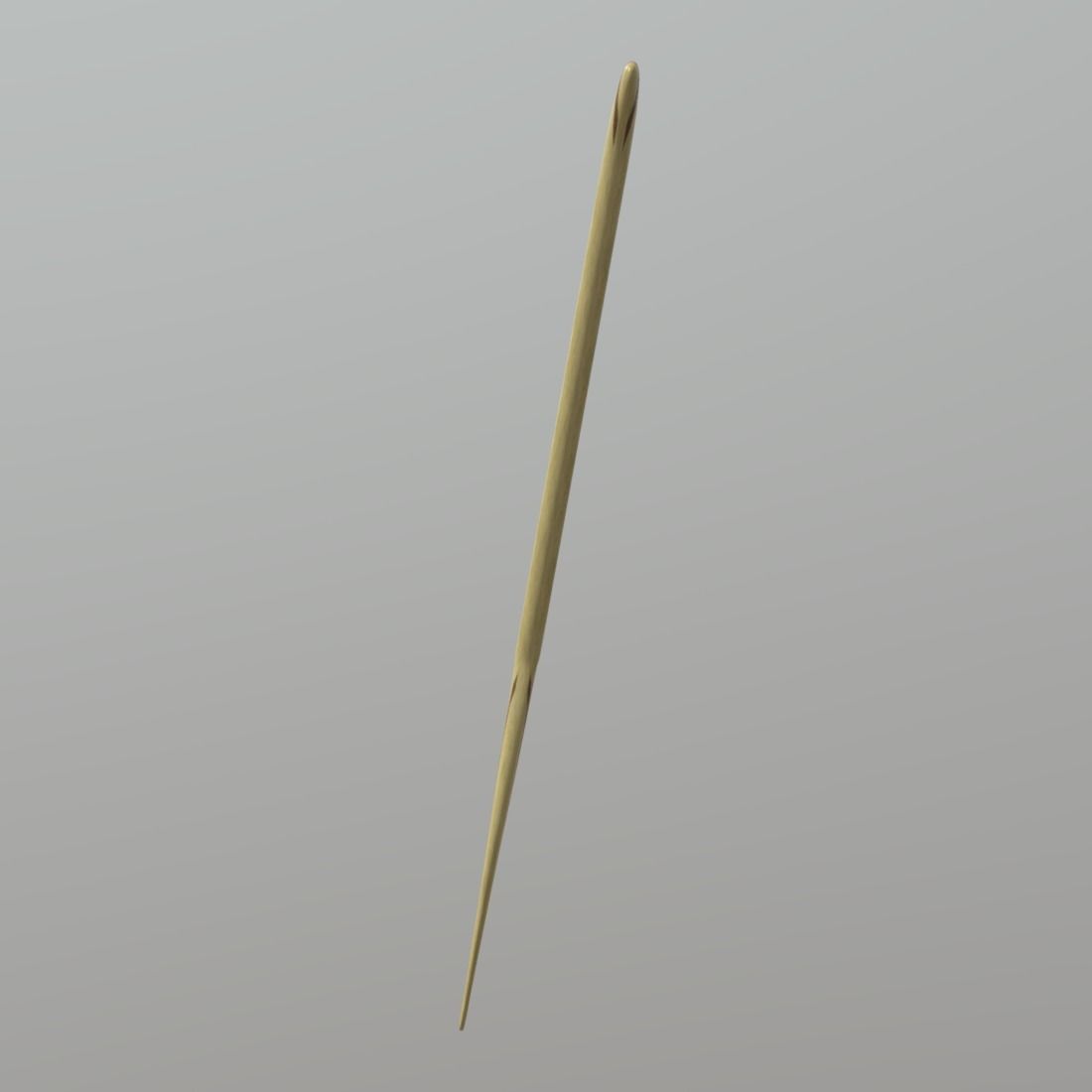 Paddle wooden Low-poly 3D model_3