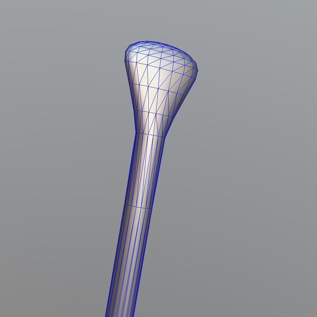 Paddle wooden Low-poly 3D model_8