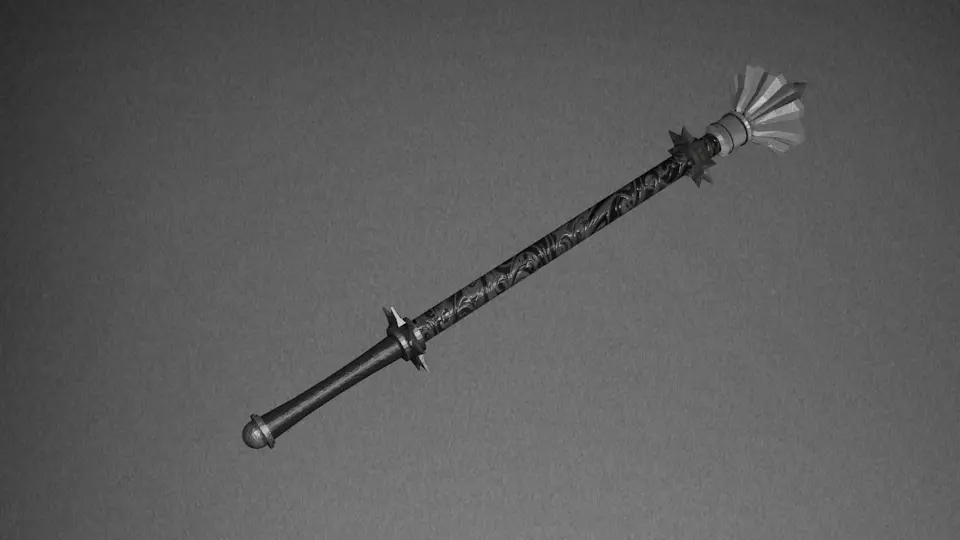 Ancient weapon pernach 3D model_0