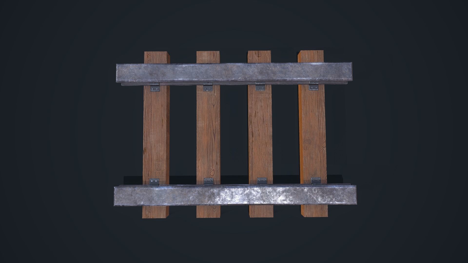 Train Railway Low-poly 3D model_10