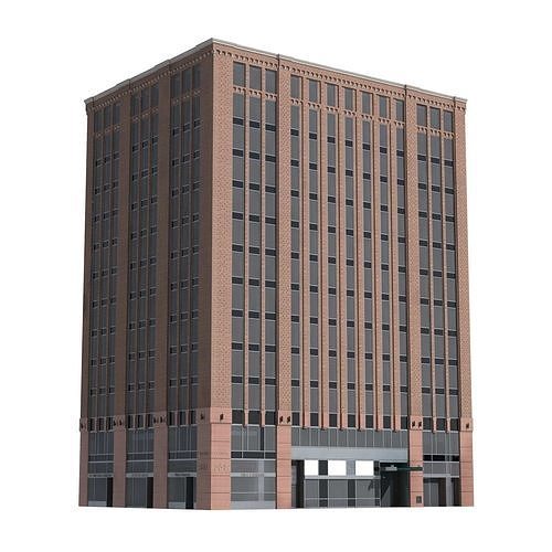 New York corner building 3d model 3D model