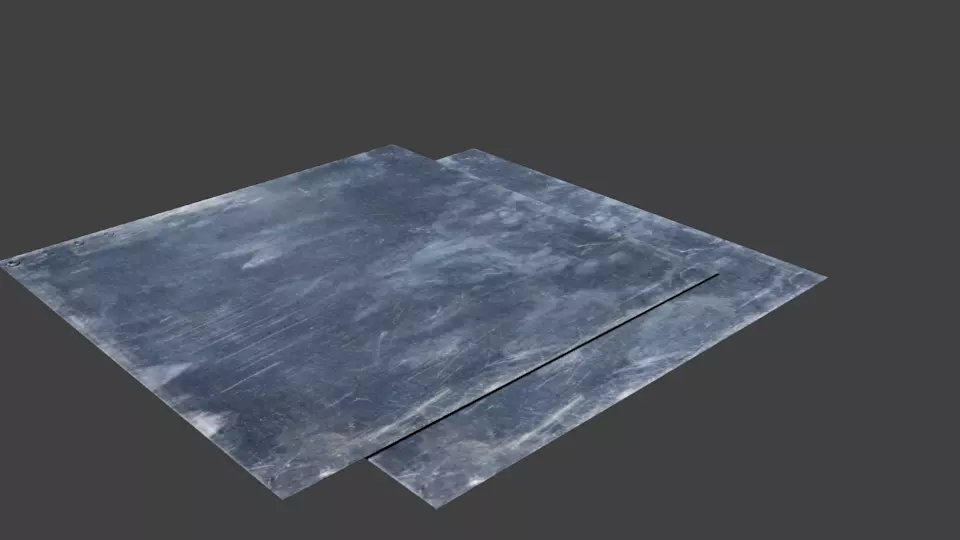 Metal list Low-poly 3D model_0