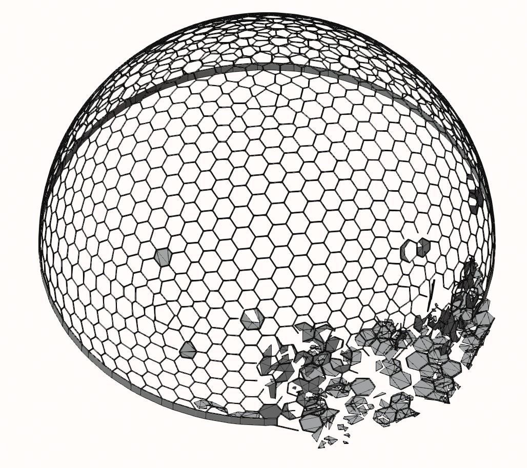 Damaged Martian Dome  Low-poly 3D model_8