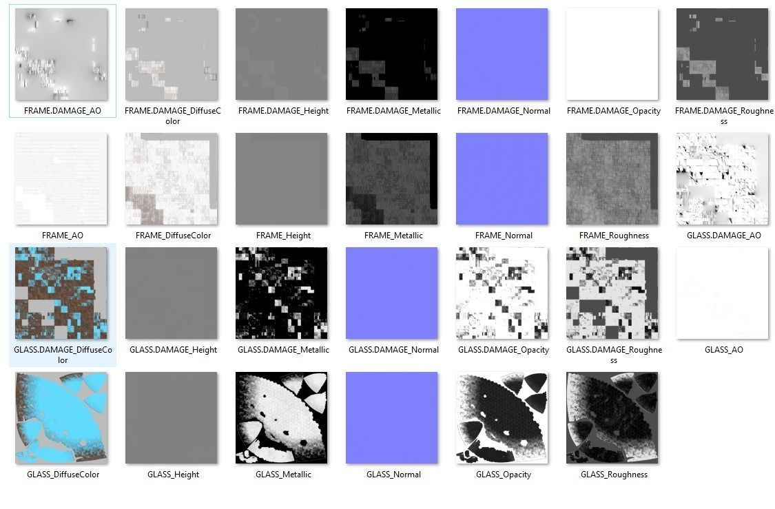 Damaged Martian Dome  Low-poly 3D model_12