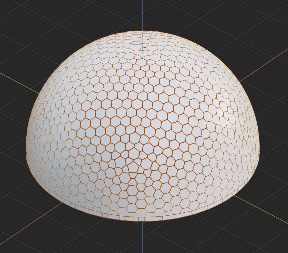 Damaged Martian Dome  Low-poly 3D model_10