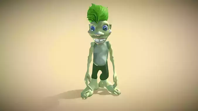 Goblin Looking Around Animated