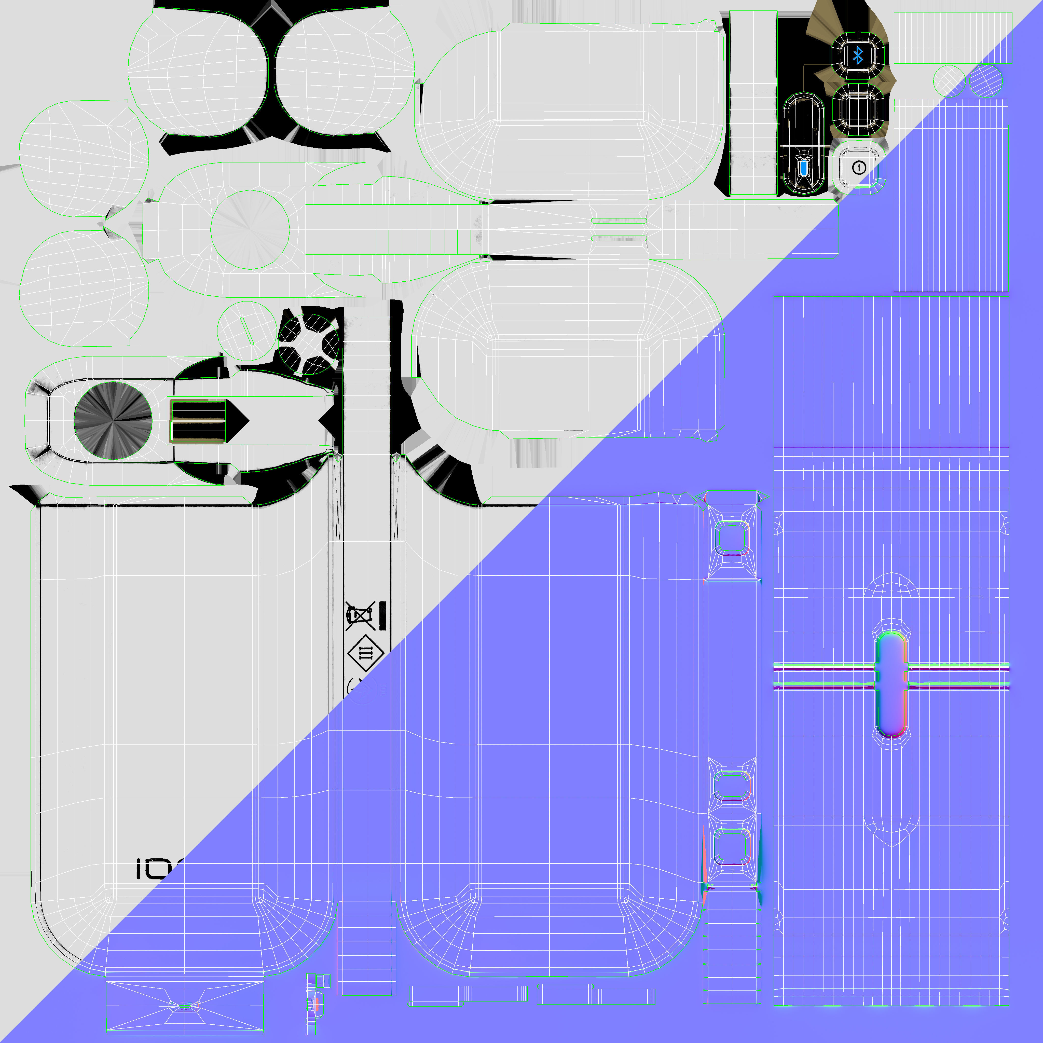 IQOS Grungy White PBR Low-poly 3D model_7