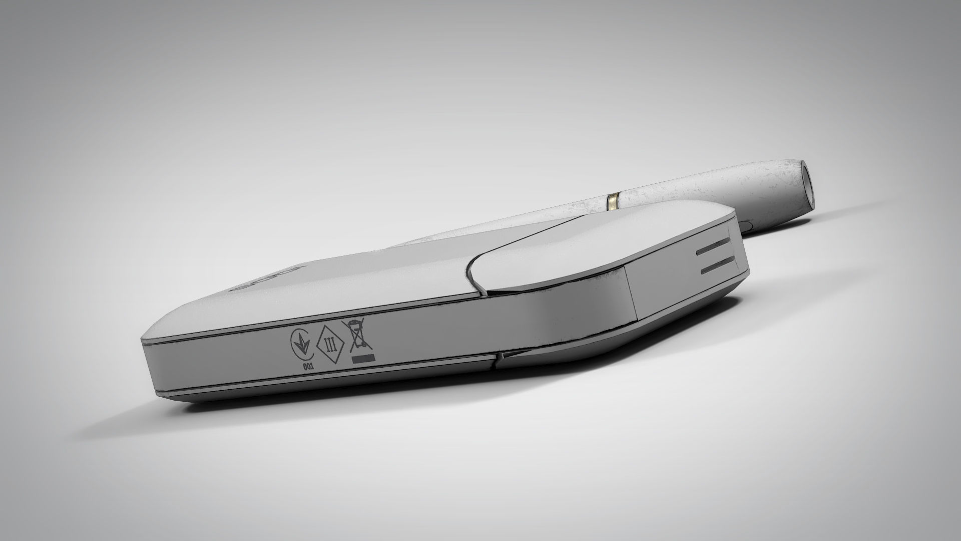 IQOS Grungy White PBR Low-poly 3D model_5