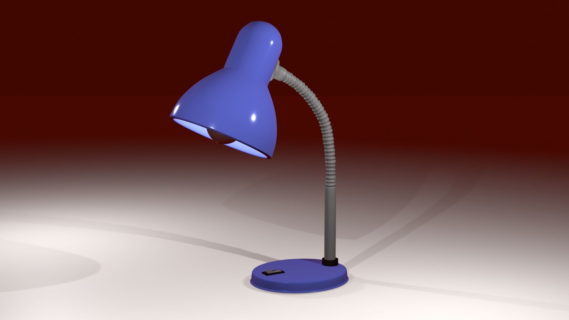 Table lamp 3D model_2