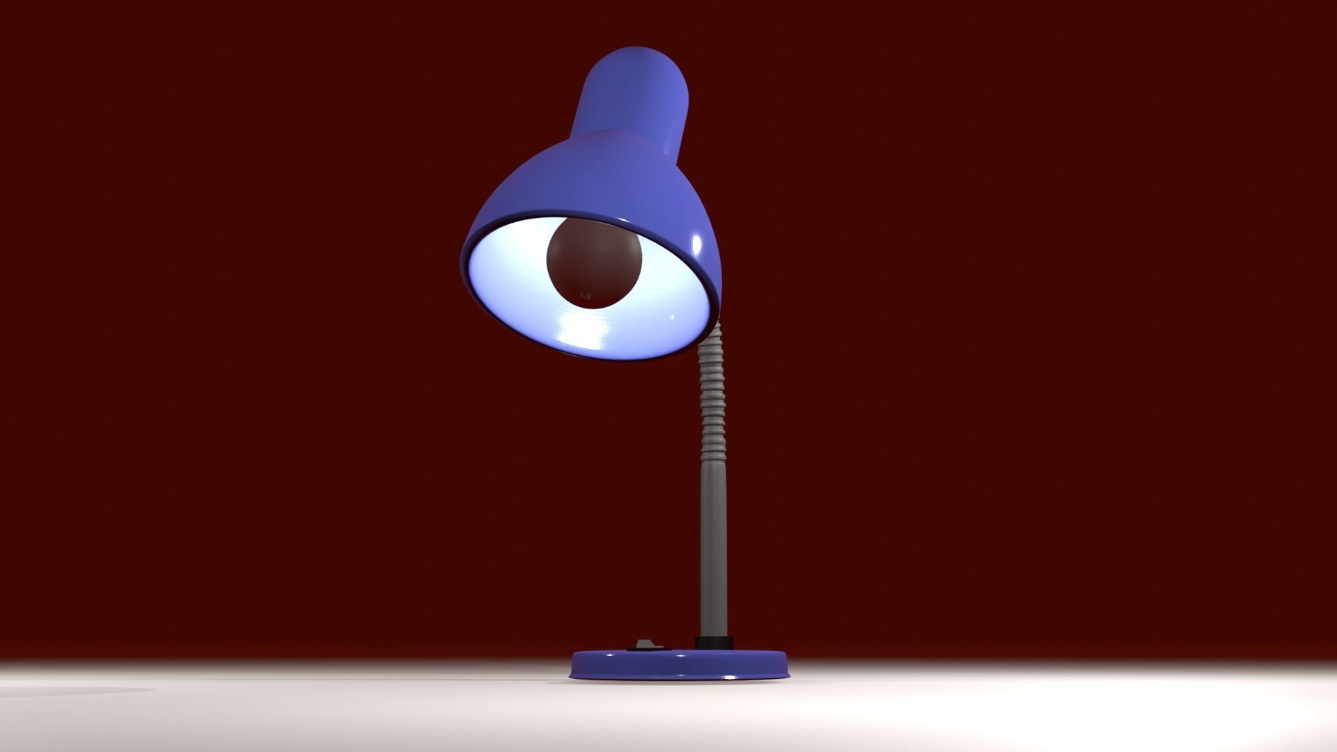 Table lamp 3D model_3