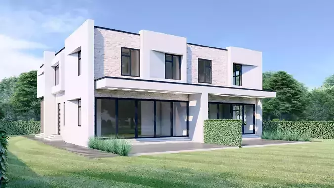 Modern House - ABD 2-0 Low-poly 3D model