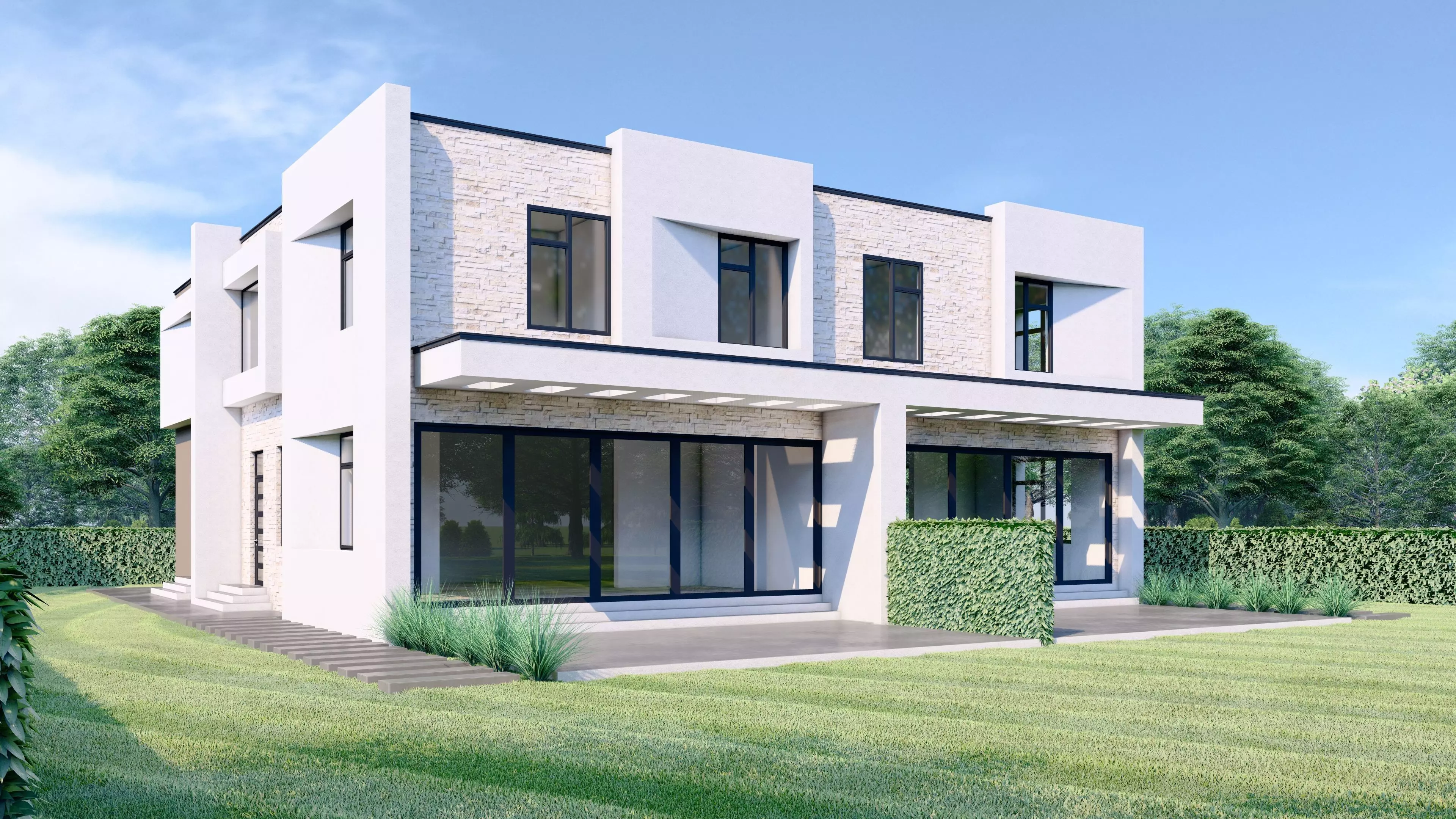 Modern House - ABD 2-0 Low-poly 3D model