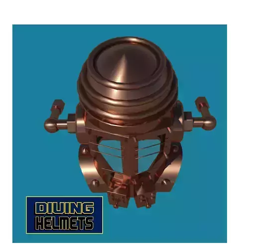 Antique diving helmet