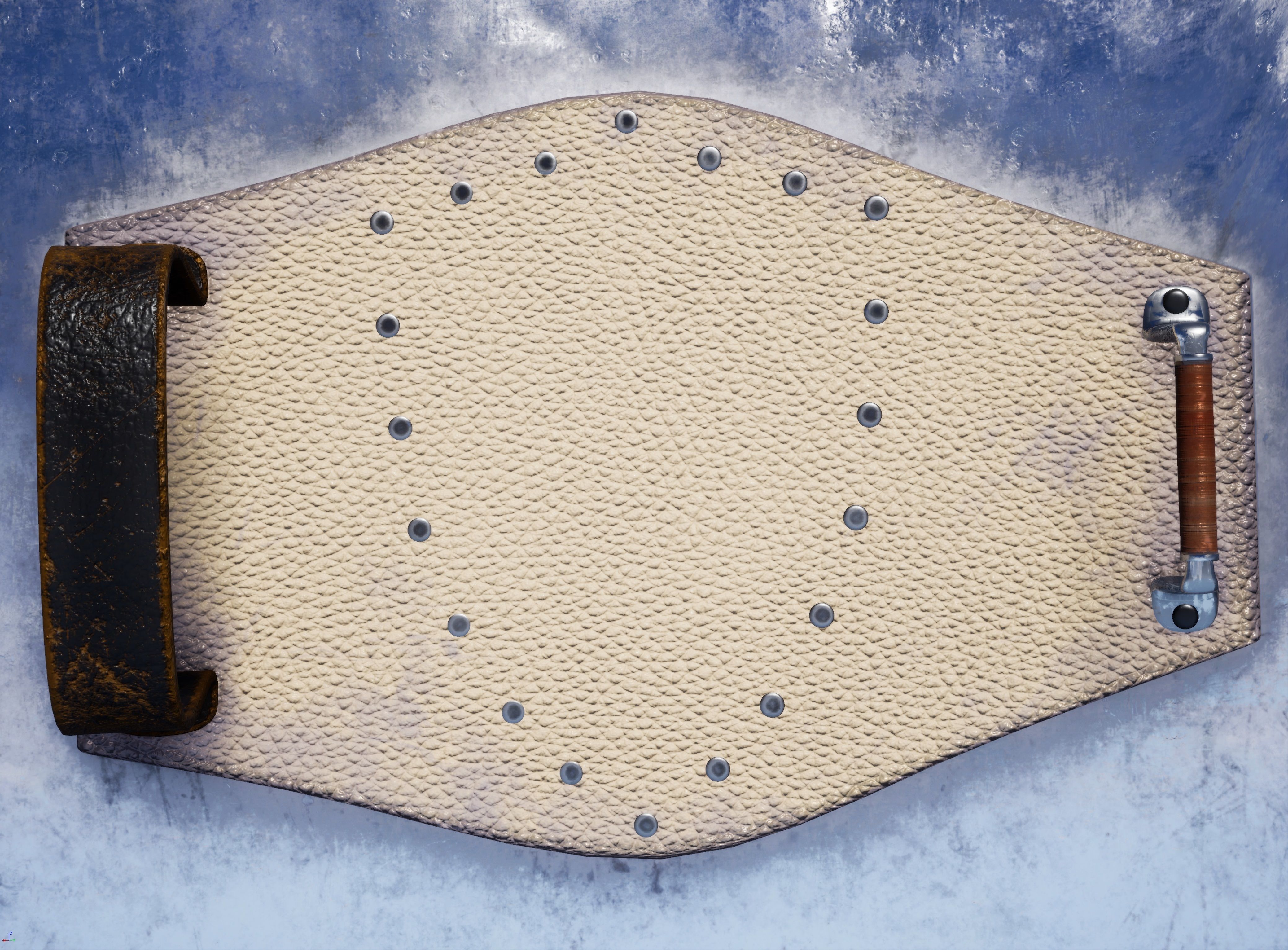 Cross Shield High-poly 3D model_8