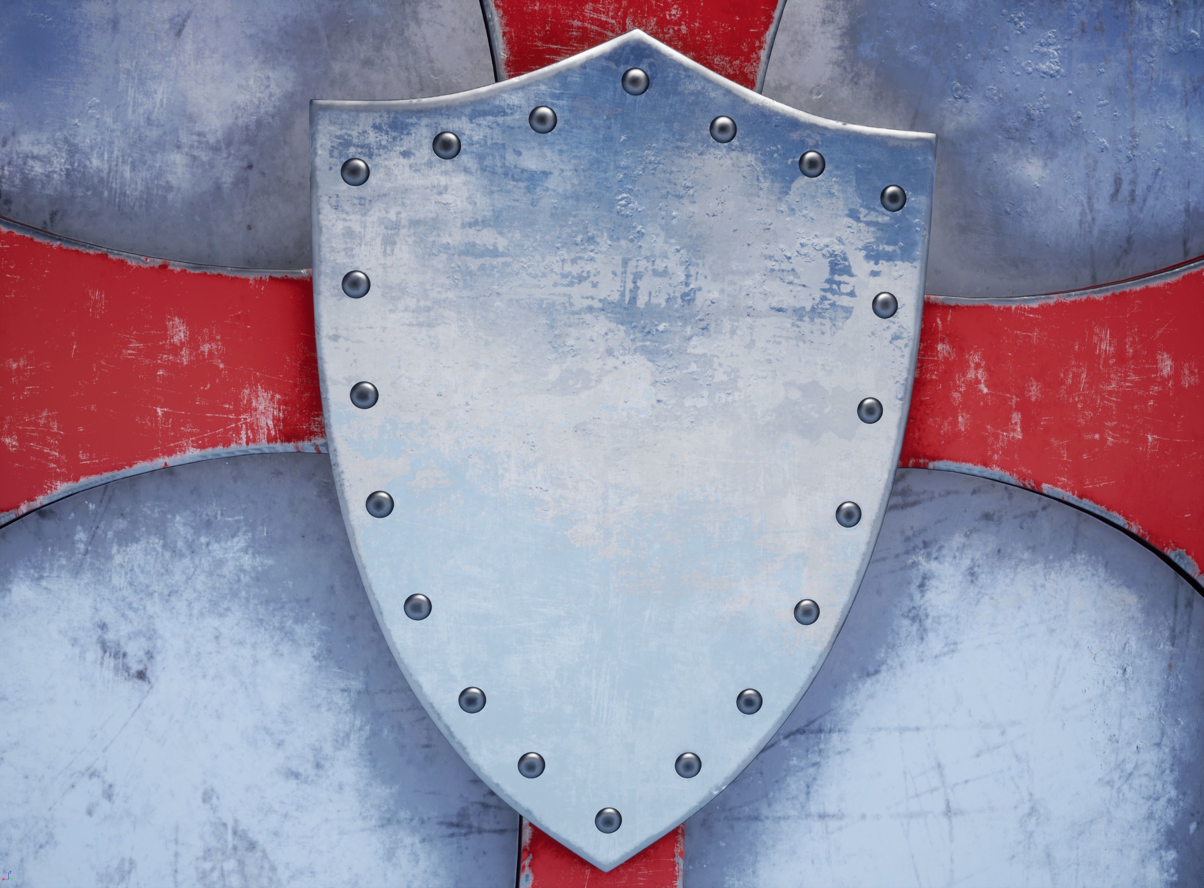 Cross Shield High-poly 3D model_7