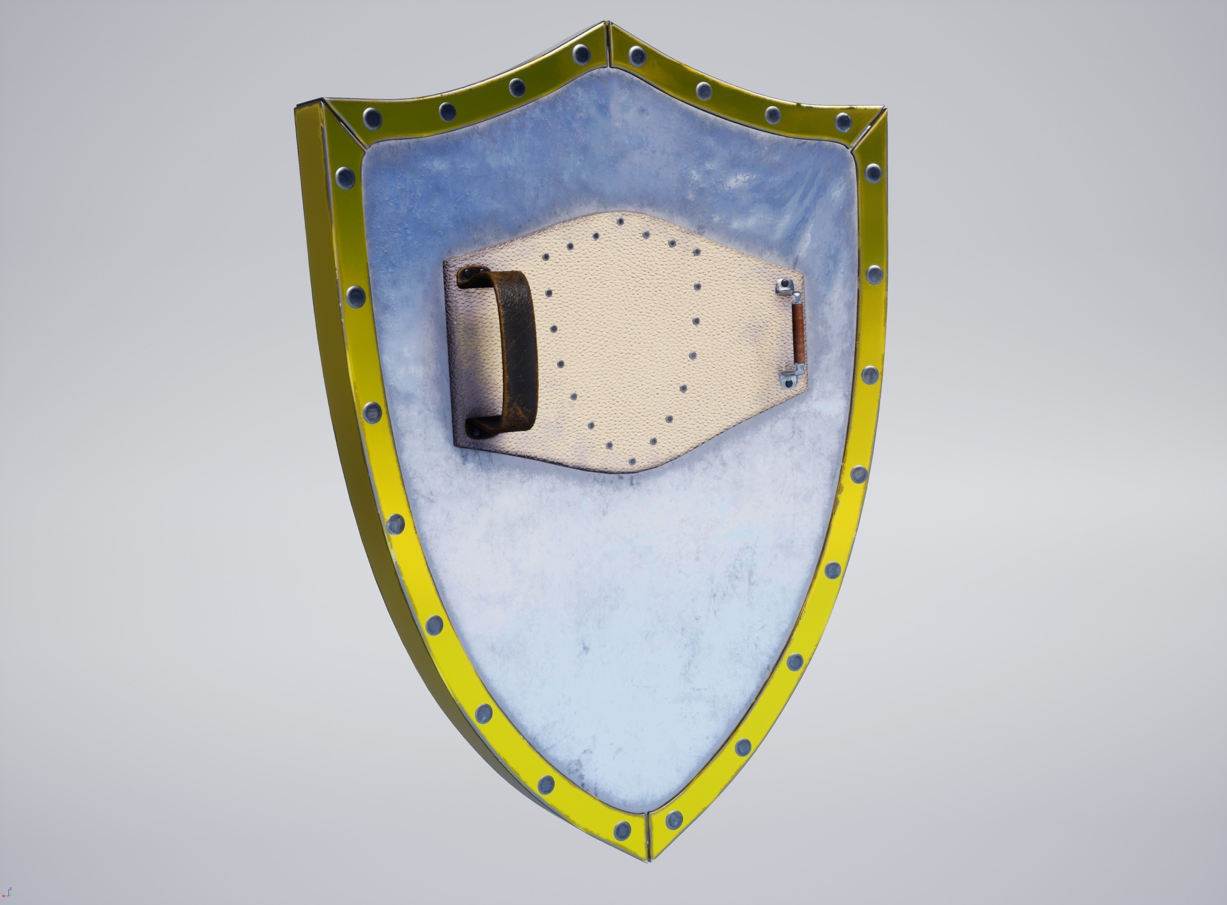 Cross Shield High-poly 3D model_6