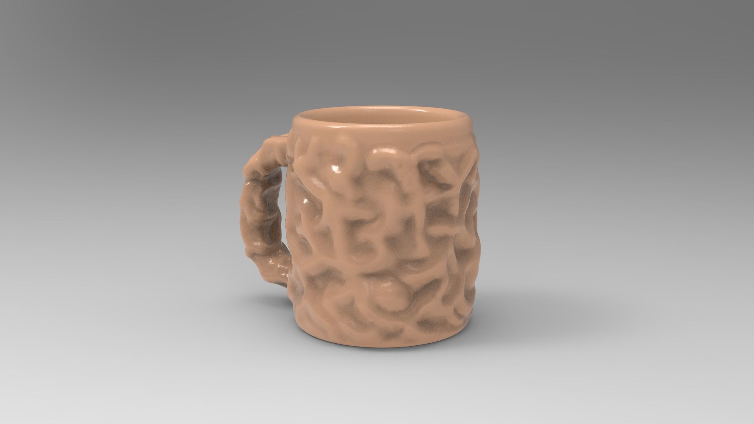 Tree Trunk Mug for 3D printing 3D print model_6