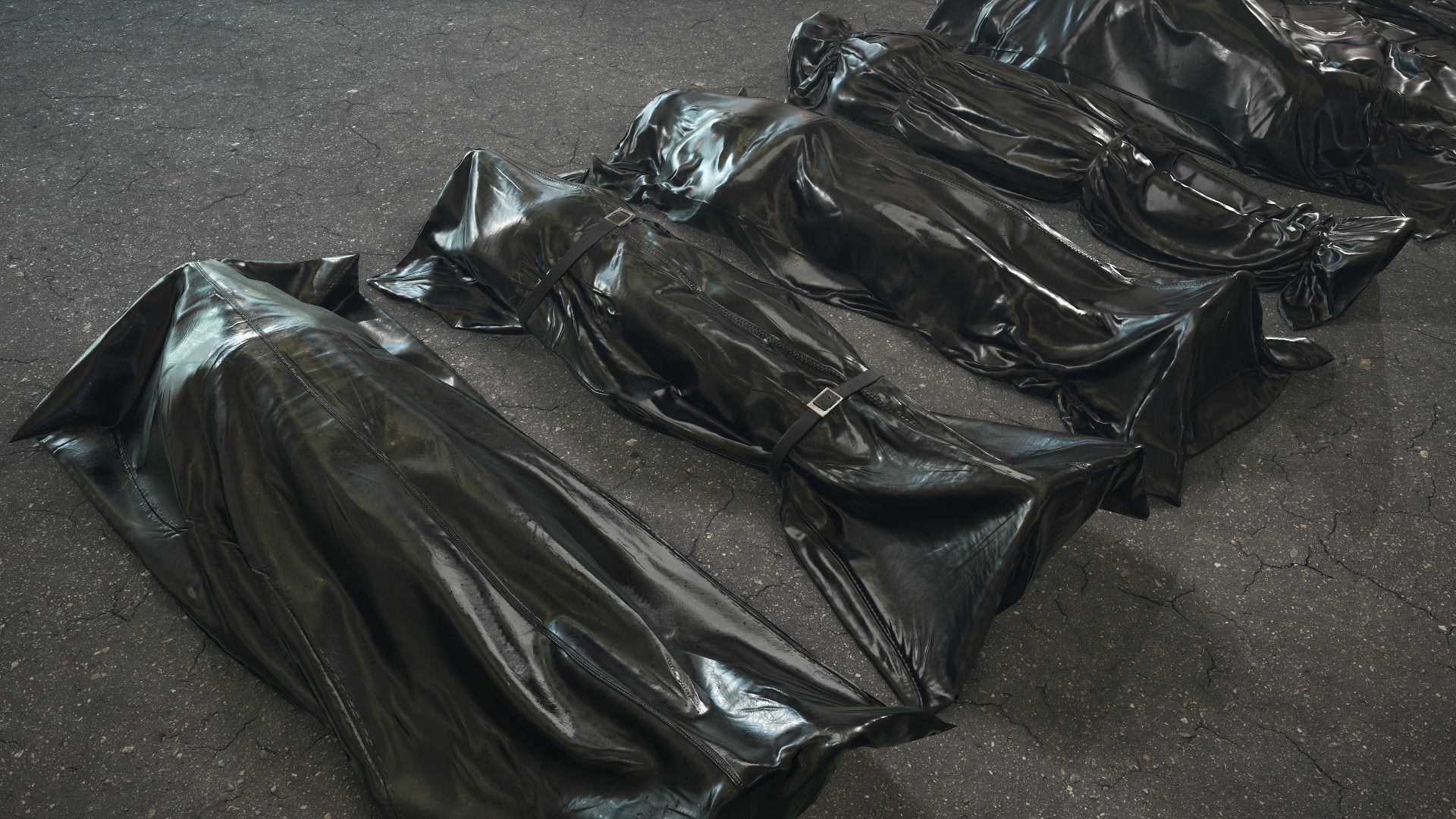 3D model Crime Scenes Bodybags VR / AR / lowpoly CGTrader