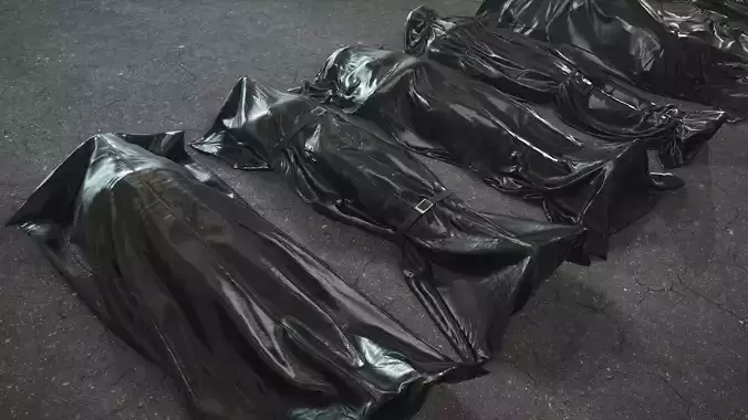 Crime Scenes - Bodybags Low-poly 3D model